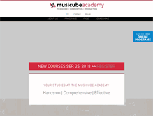 Tablet Screenshot of musicube-academy.com